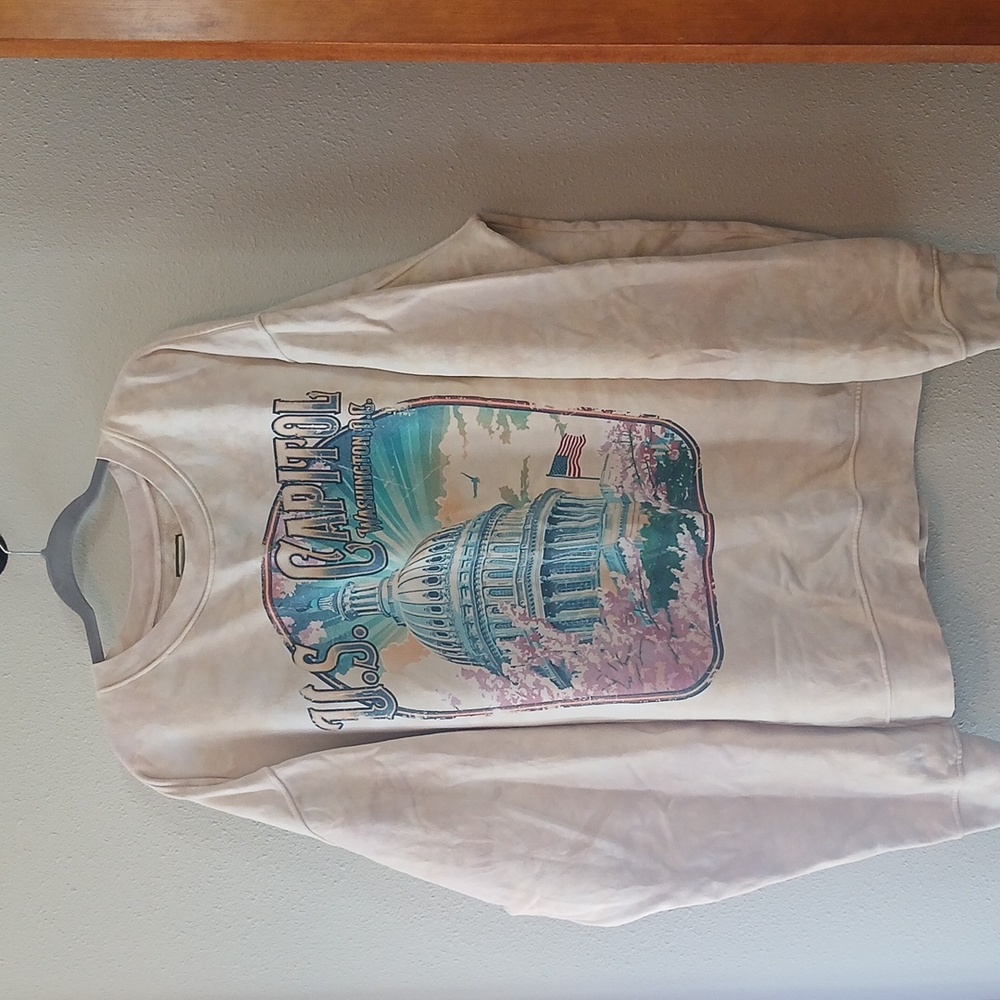 Big Vista Oversized 100% Cotton Tie Dyed Crewneck Sweatshirt Sixe XXL